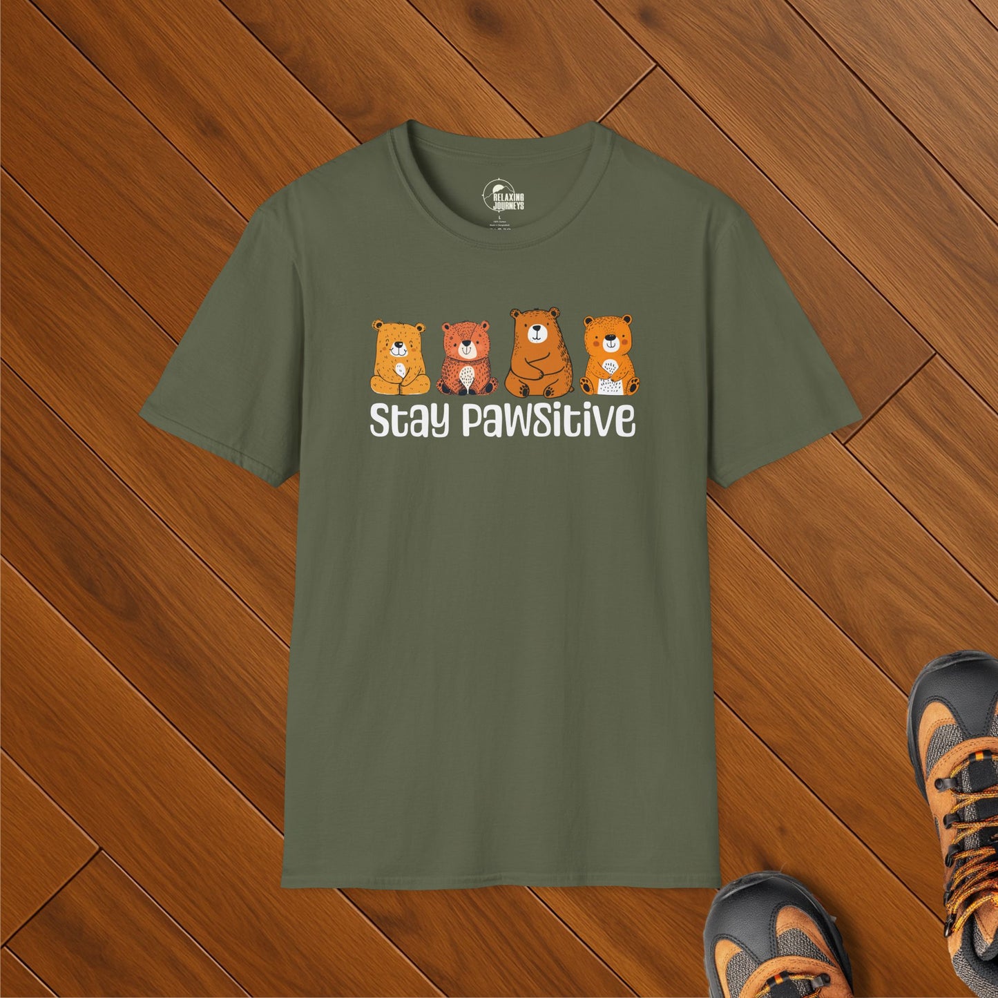 Stay Pawsitive Bears T-Shirt