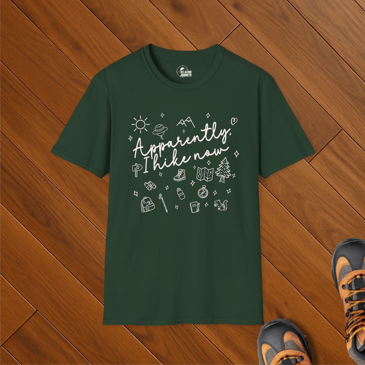 Apparently I HIke Doodle Art Shirt