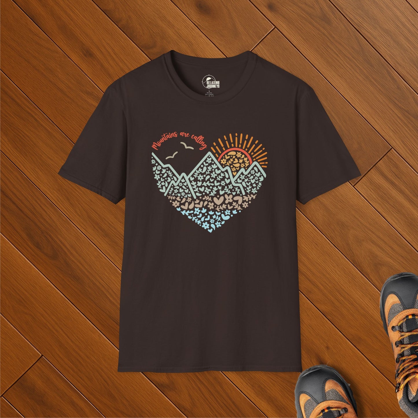 Mountains are Calling Doodle T-Shirt