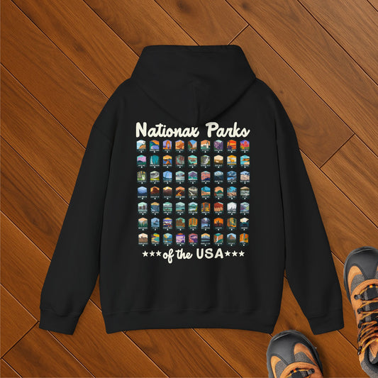US National Parks Checklist Hoodie