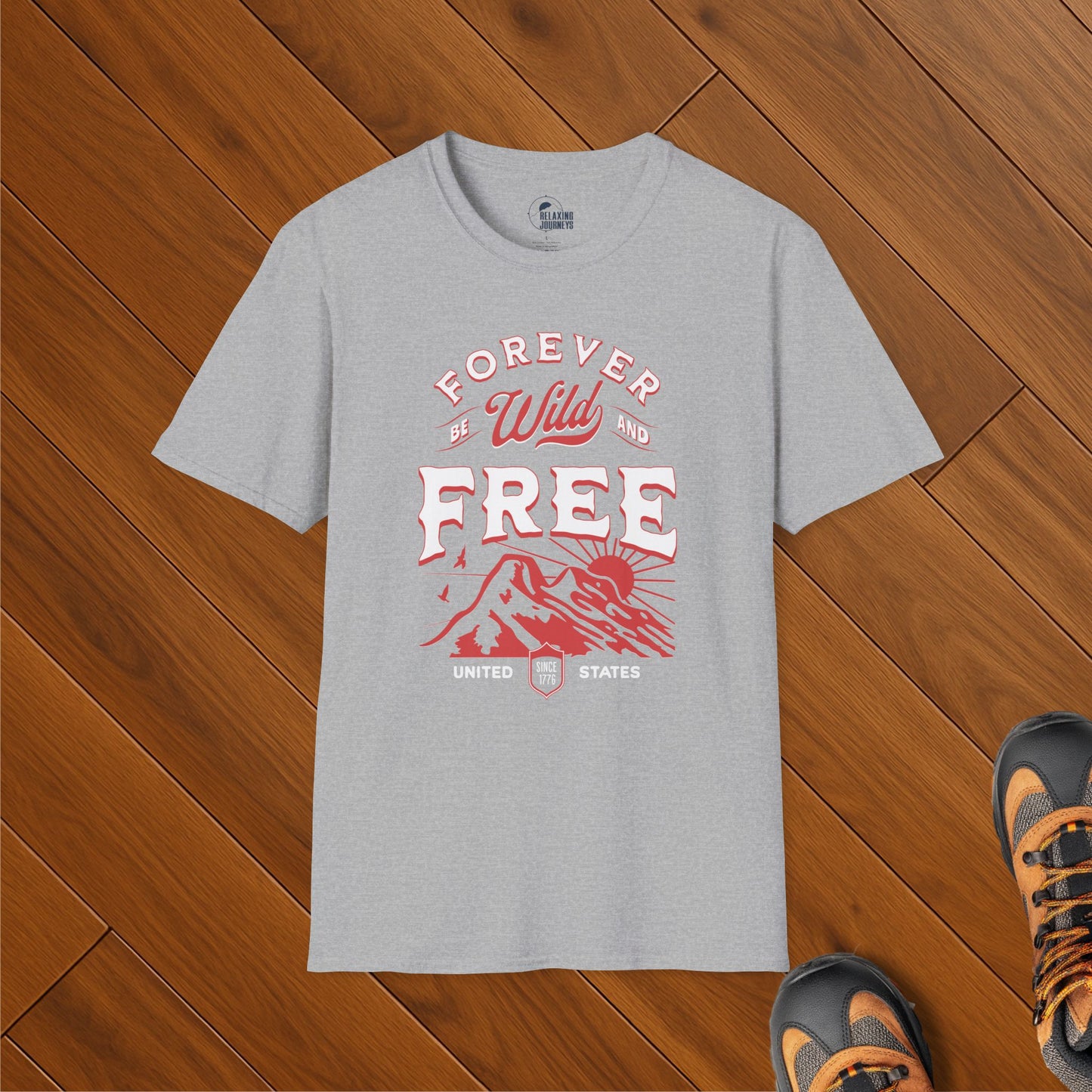 Patriotic USA Forever Wild & Free T-Shirt