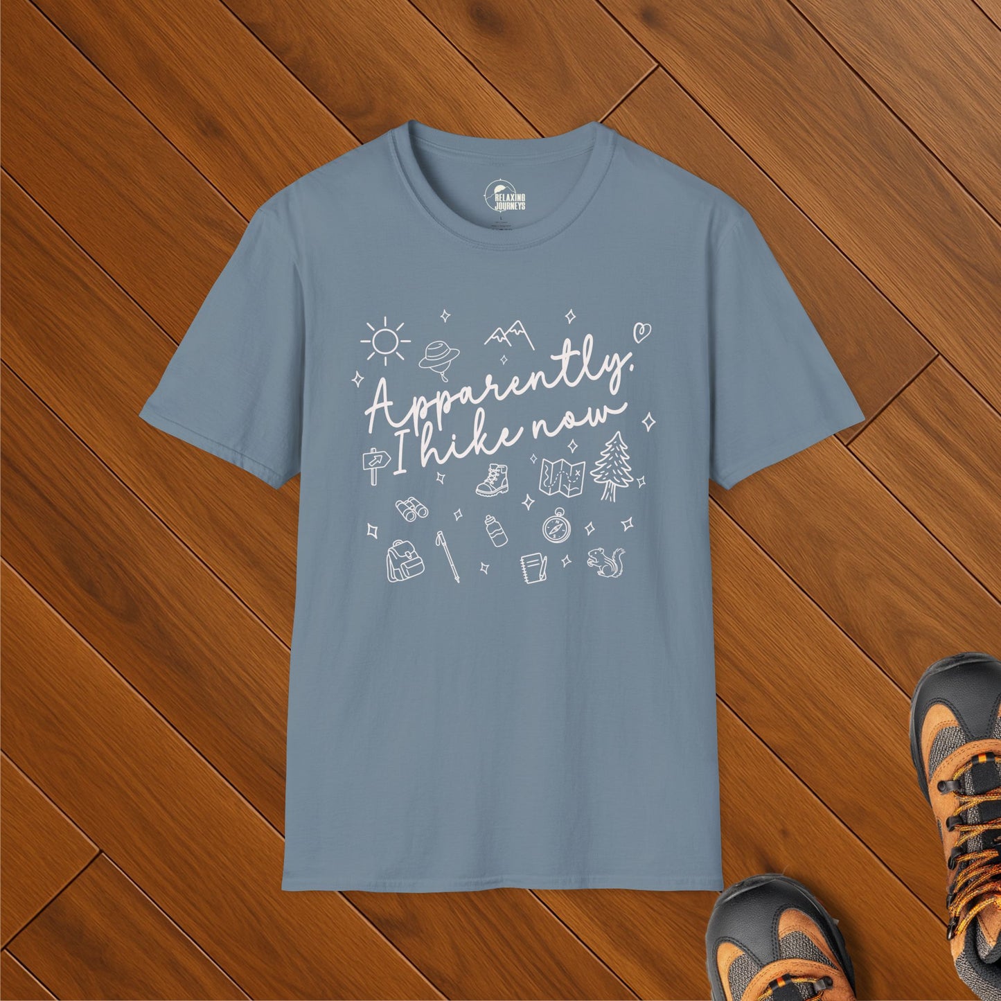 Apparently I HIke Doodle Art Shirt