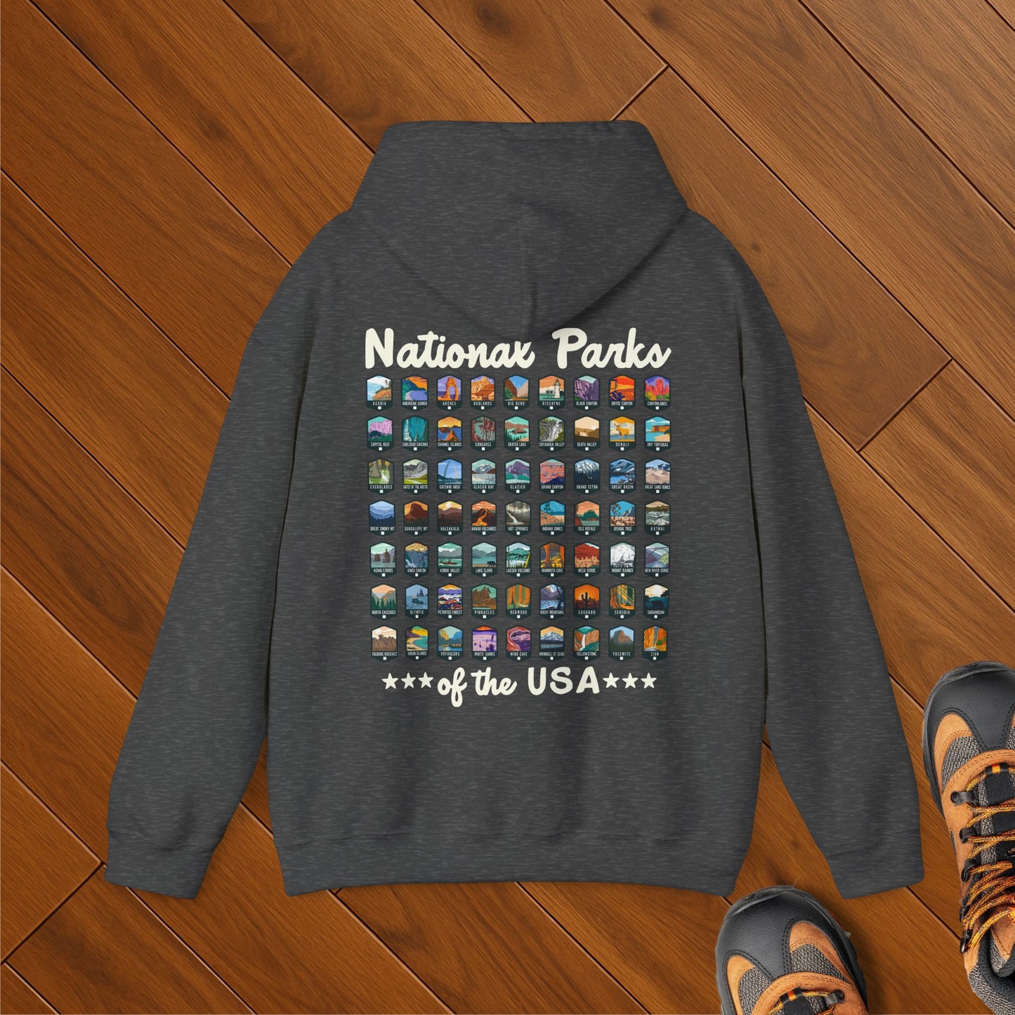 US National Parks Checklist Hoodie