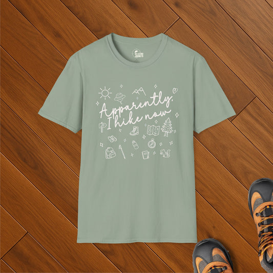 Apparently I HIke Doodle Art Shirt