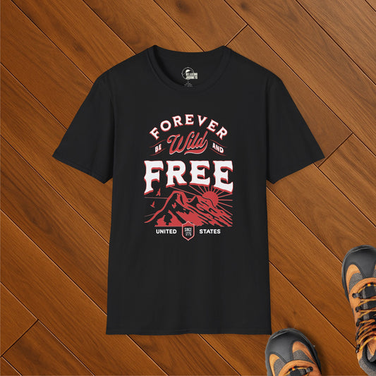 Patriotic USA Forever Wild & Free T-Shirt