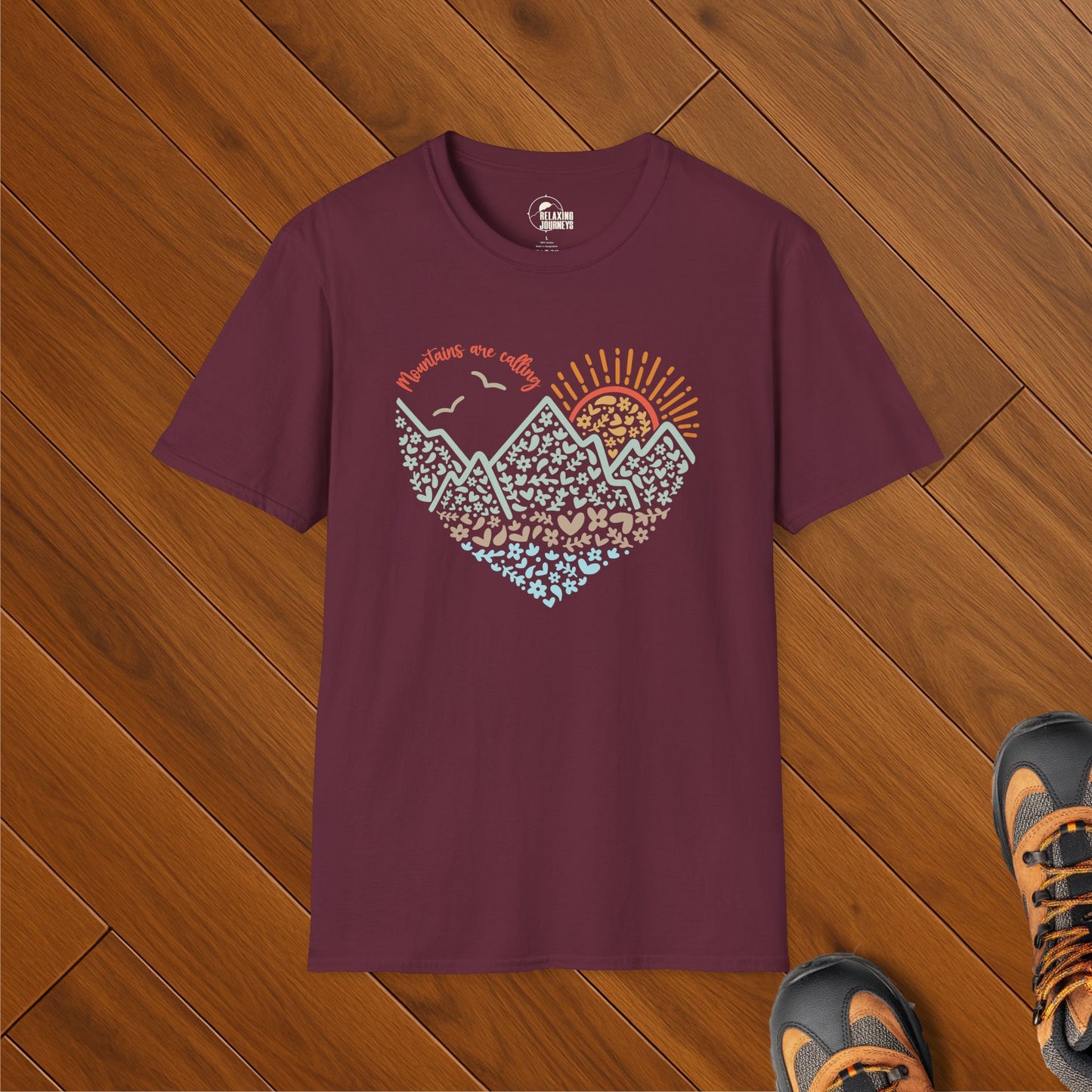 Mountains are Calling Doodle T-Shirt