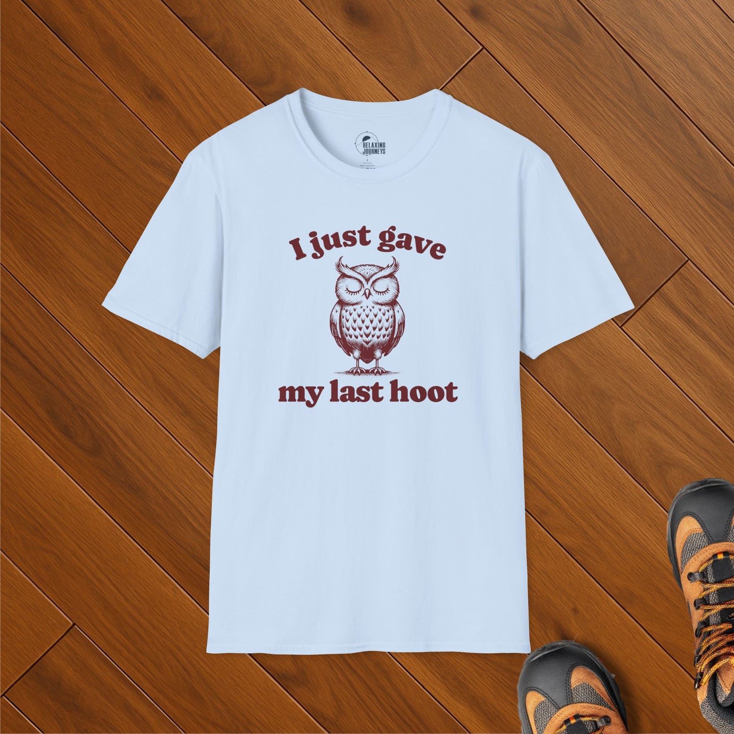 Gave My Last Hoot Retro Cartoon Owl Graphic T-Shirt