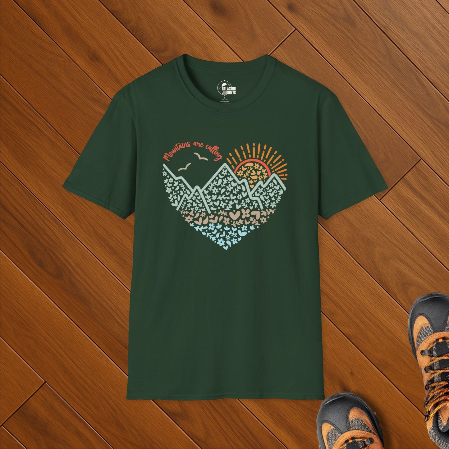 Mountains are Calling Doodle T-Shirt