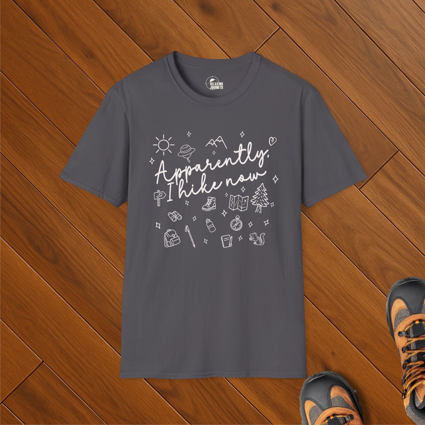 Apparently I HIke Doodle Art Shirt