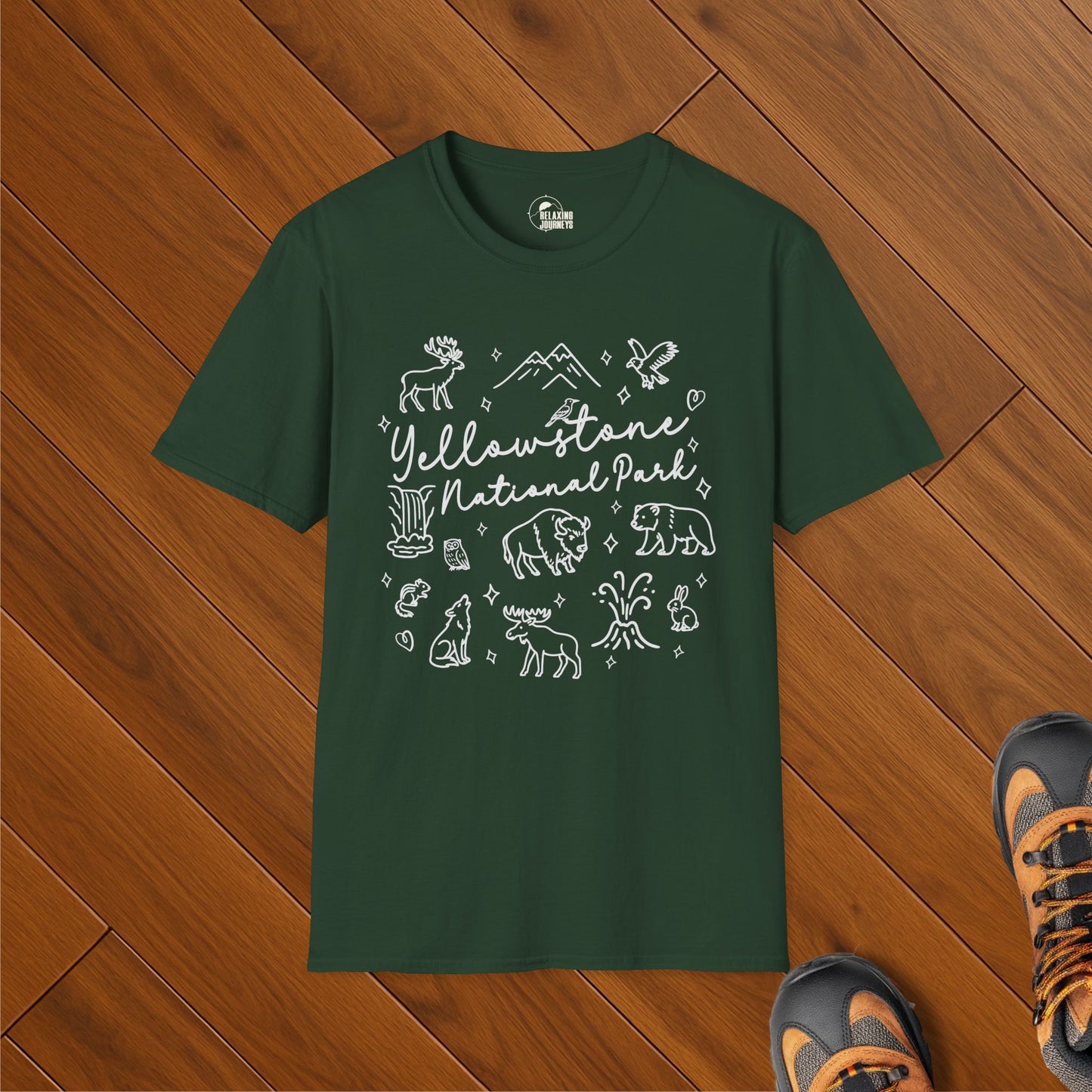 Yellowstone Doodle Art Shirt