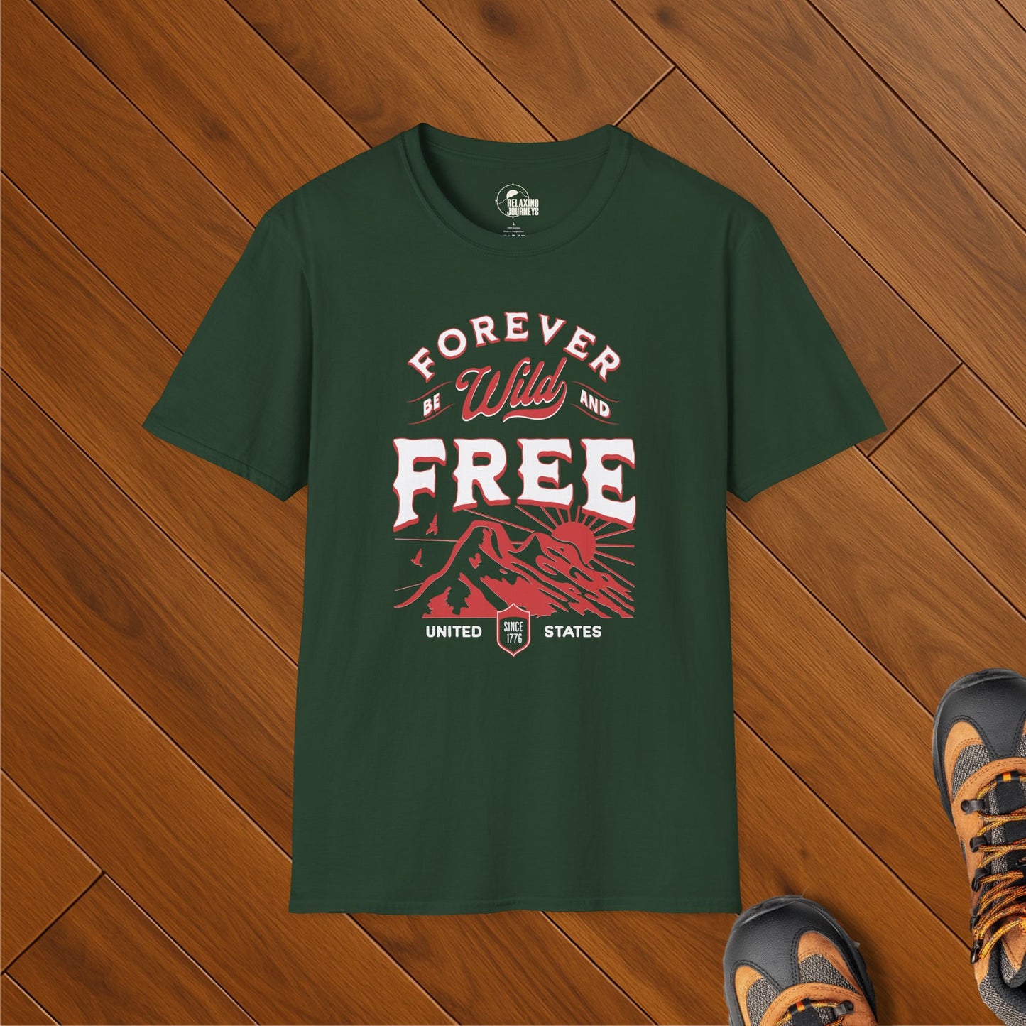 Patriotic USA Forever Wild & Free T-Shirt