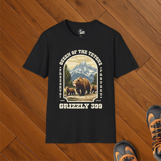 Grizzly 399 Grand Teton Retro Arch T-Shirt