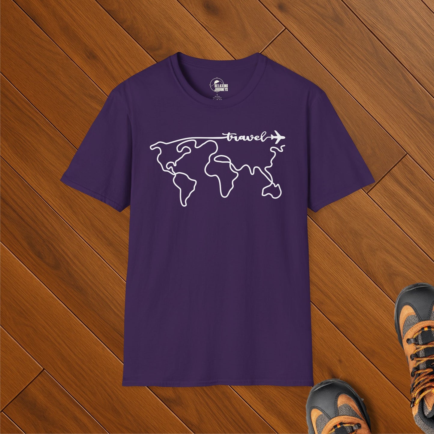 Travel World Map T-Shirt