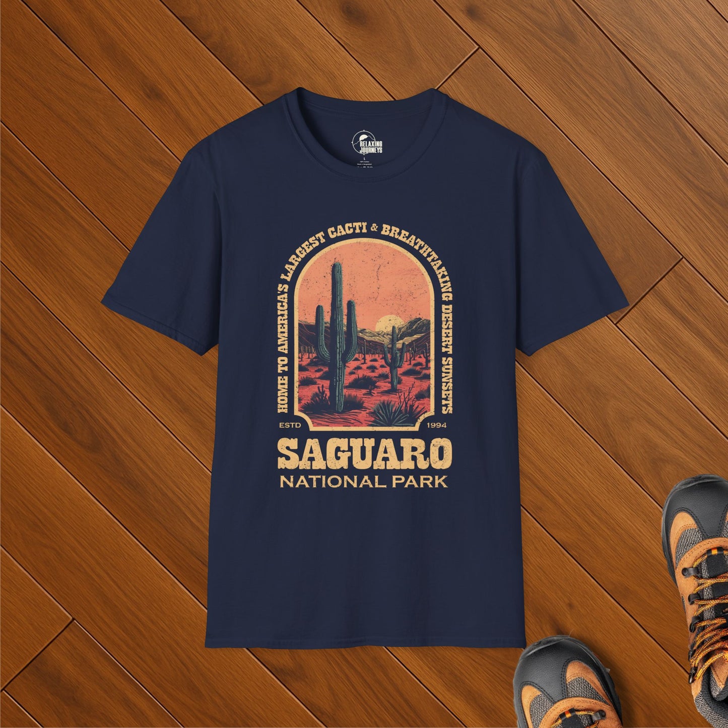 Saguaro National Park Retro Arch T-Shirt