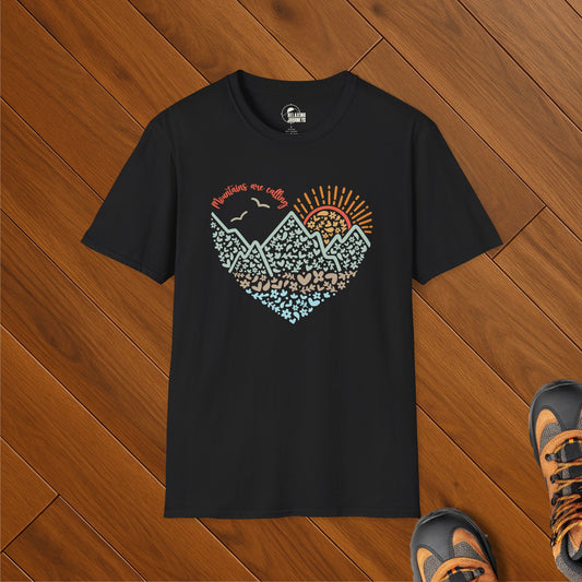 Mountains are Calling Doodle T-Shirt