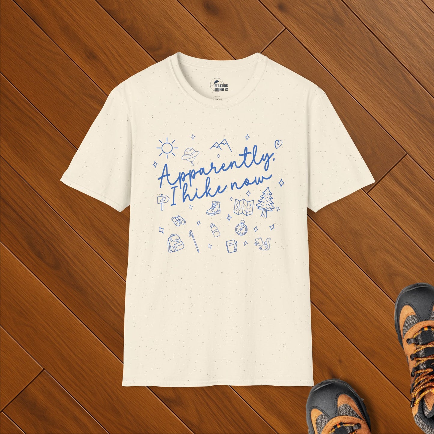 Apparently I HIke Doodle Art Shirt