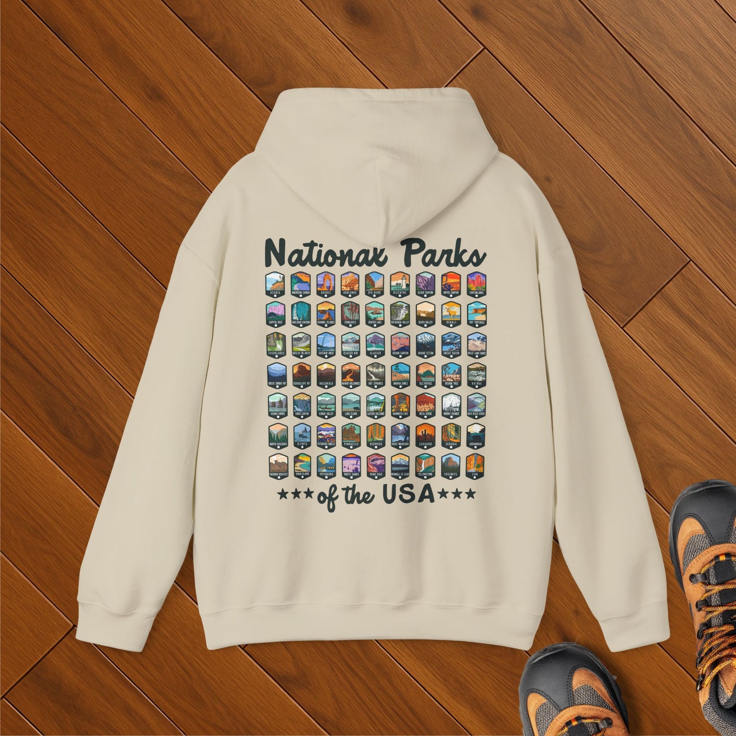US National Parks Checklist Hoodie