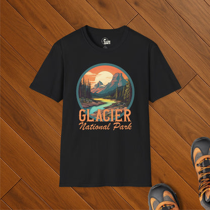 Glacier National Park Retro T-Shirt