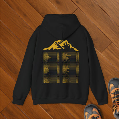 Colorado 14er Logo Checklist Hoodie